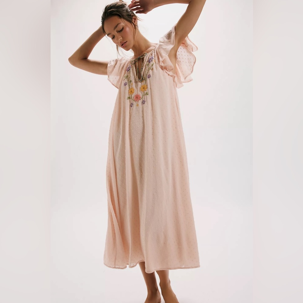 NWT Free People Savannah Rose Midi Dress